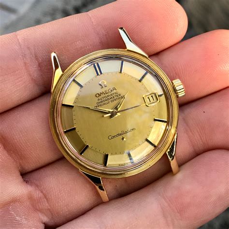 vintage omega constellation wrist watch